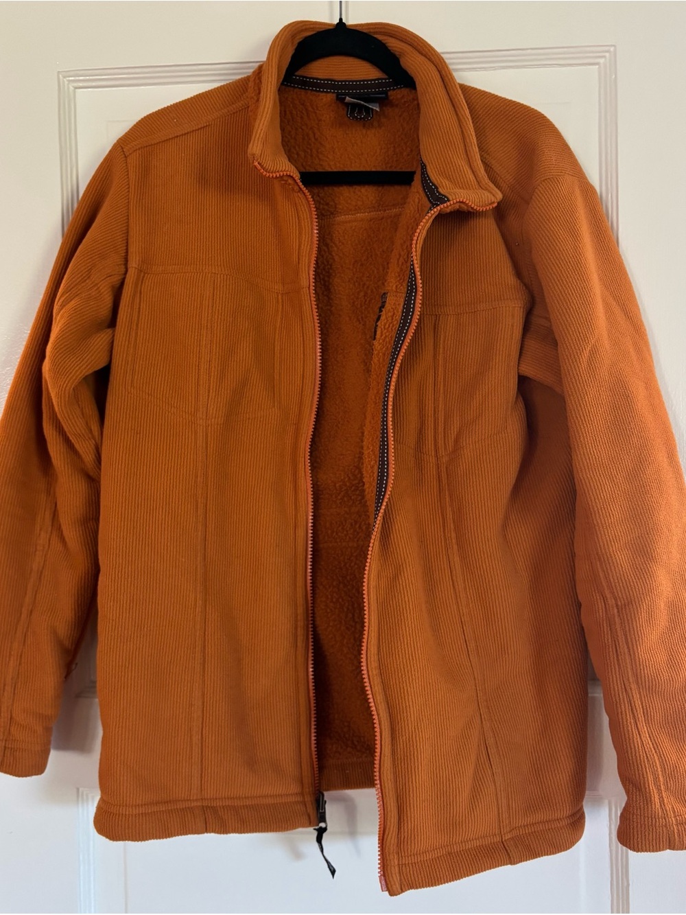 Patagonia Synchilla orange jacket